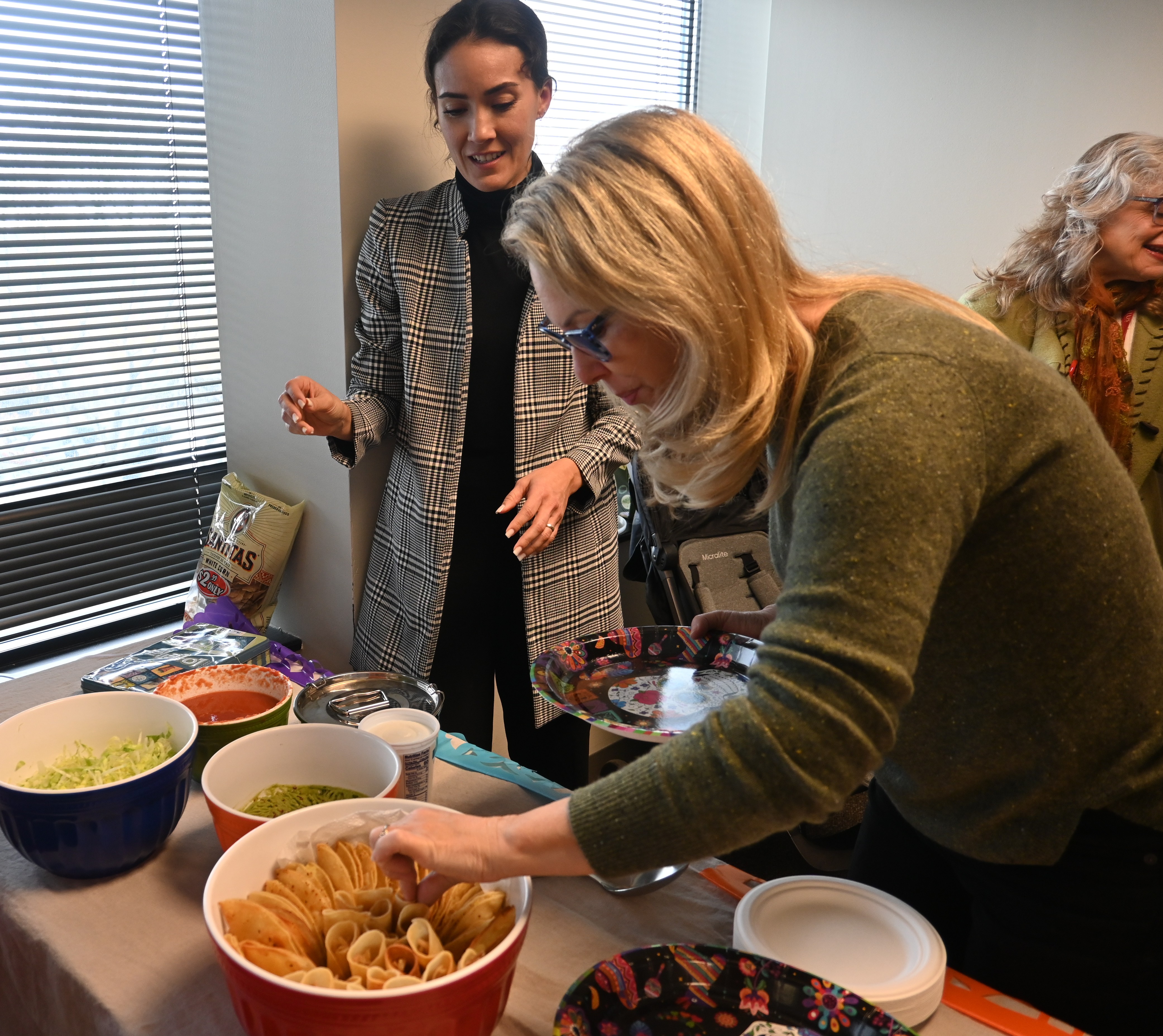 Patti and Dr. Vitek at student event