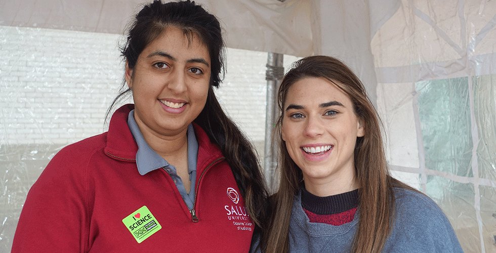 students at the science festival