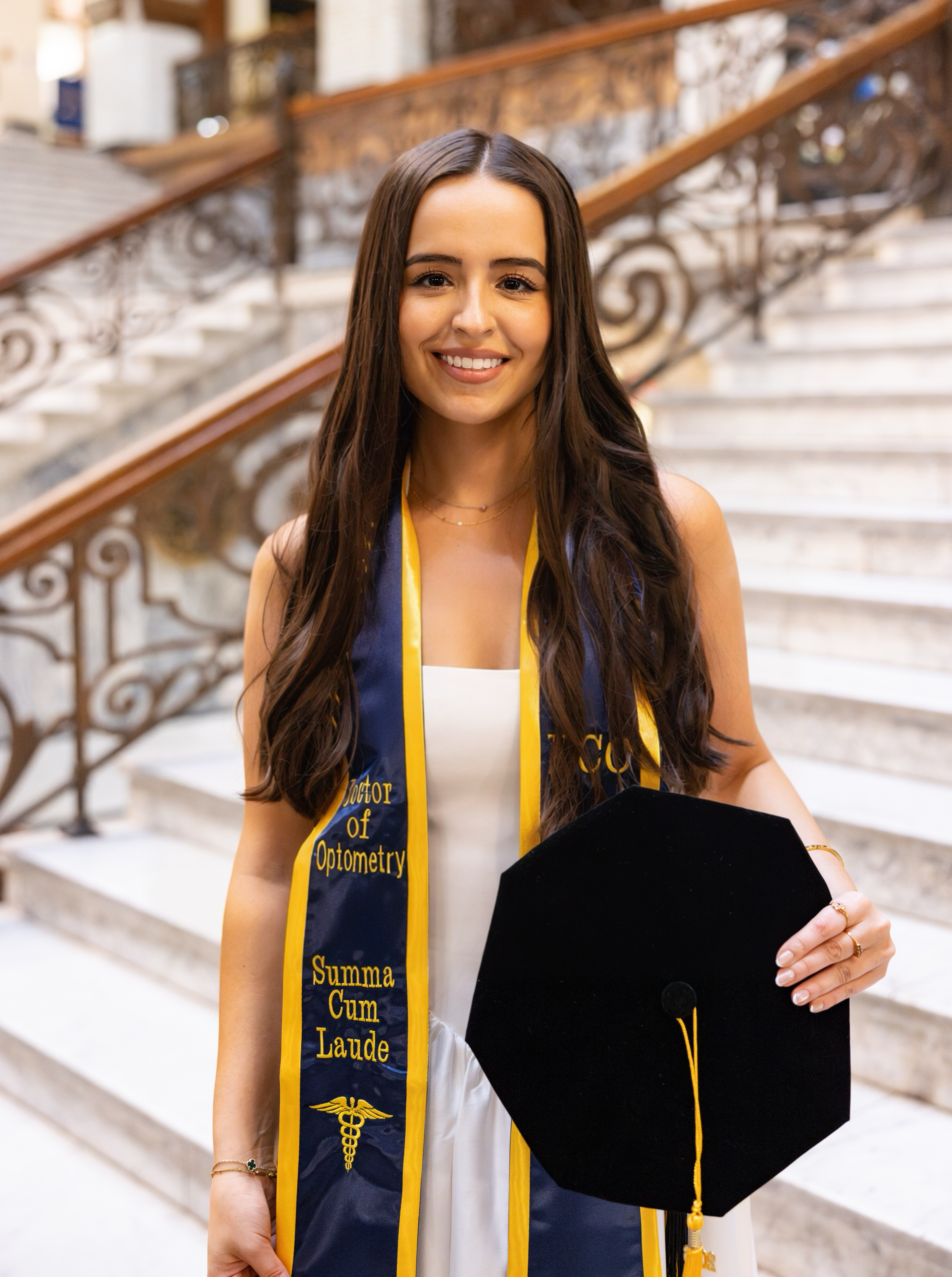 Dr.Shirin Lugwig with commencement cap