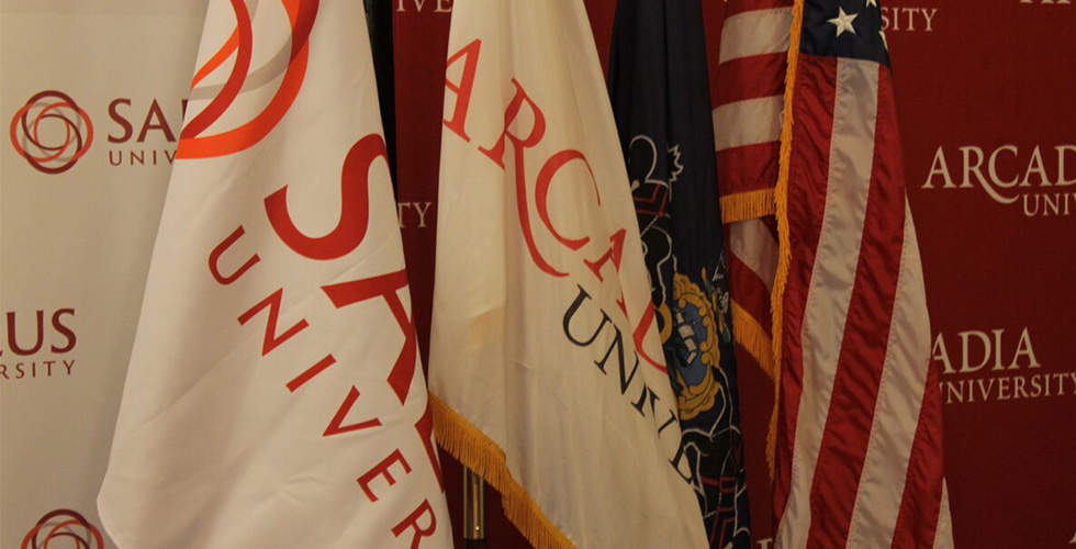 Salus and Arcadia flags