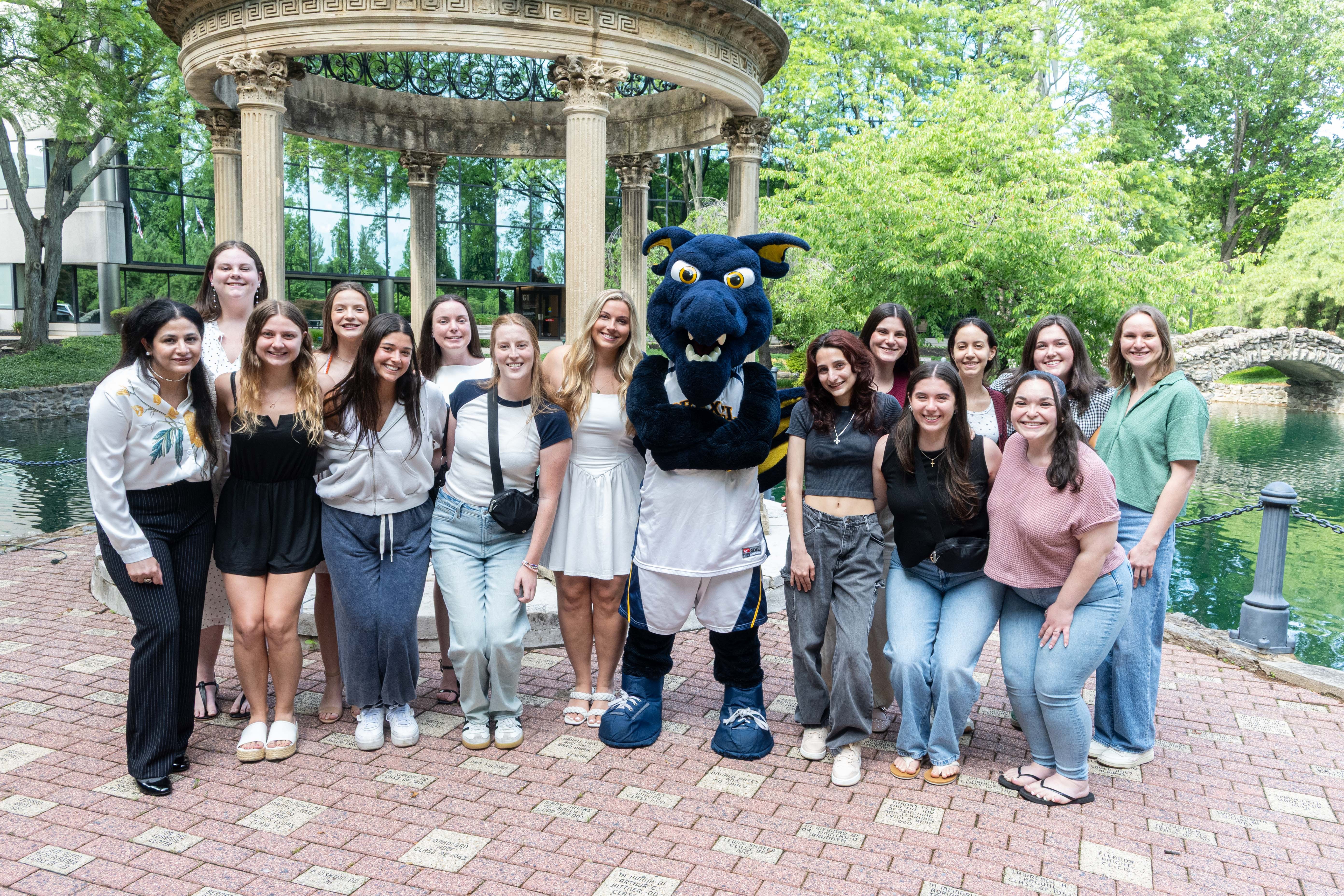 SLP Class of 2026 in front of the Elkins Park gazebo