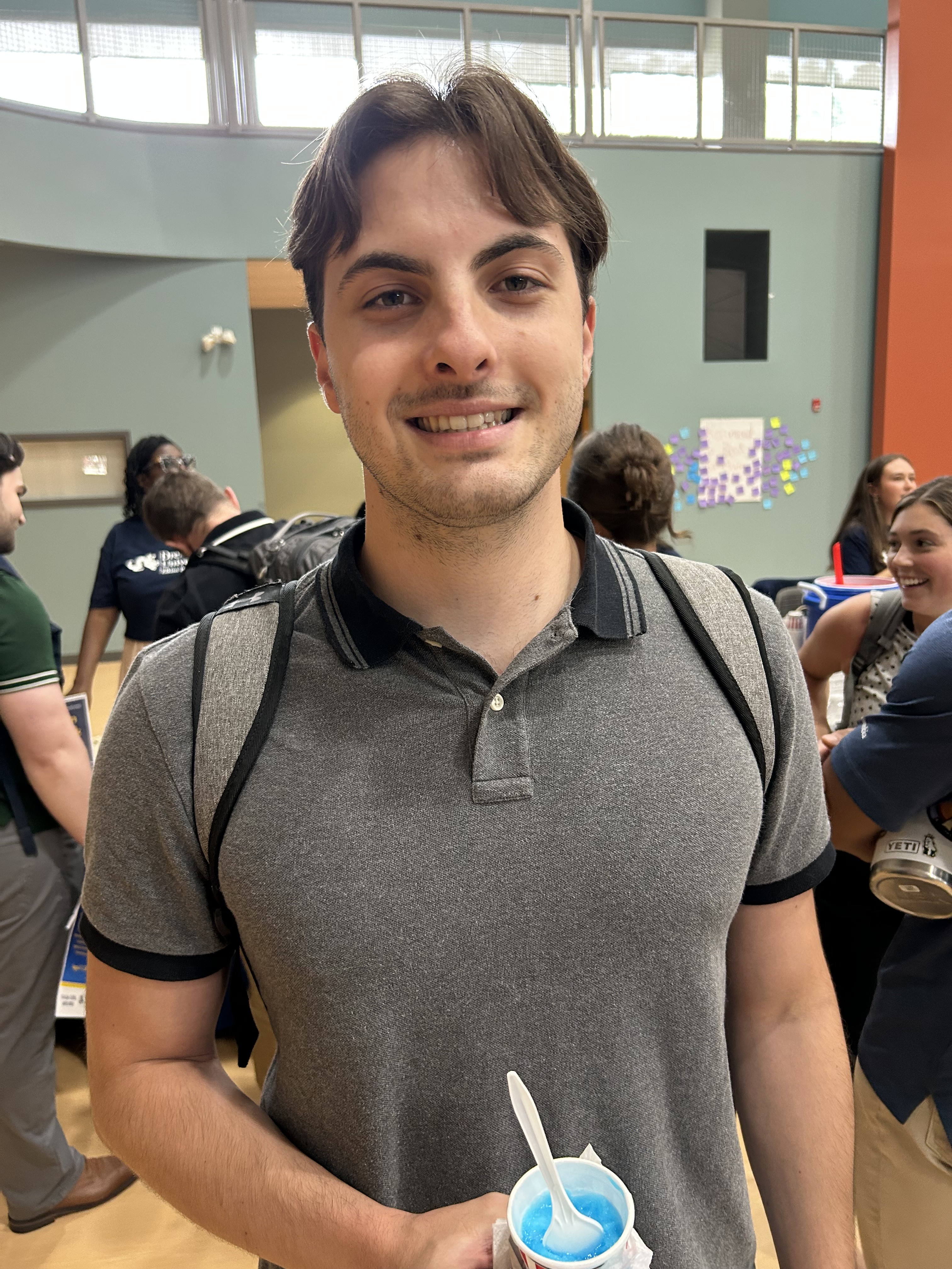 PA student Spencer Weigand at orientation