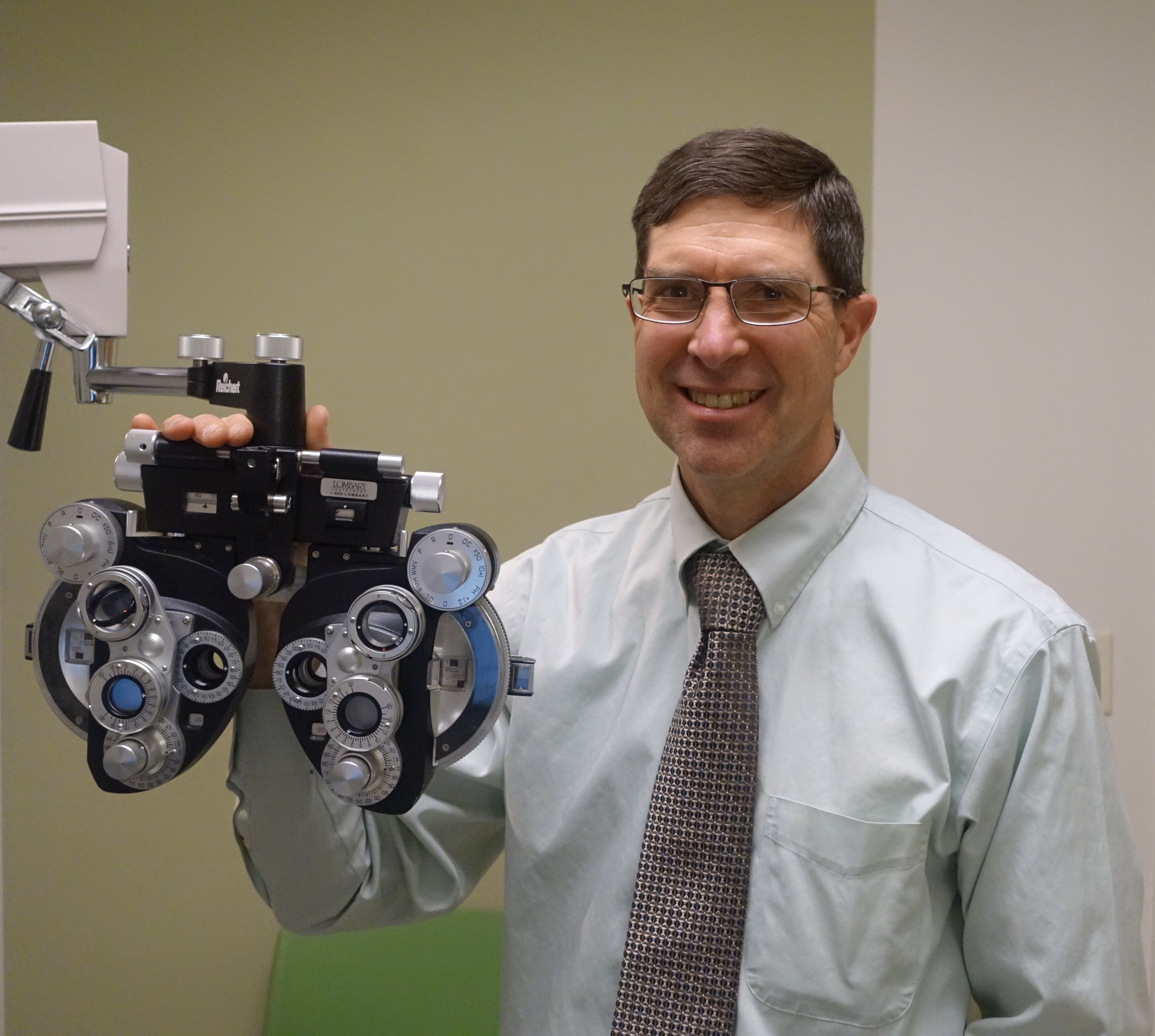 Headshot of Dr. Stanley Hatch in the TEI exam room
