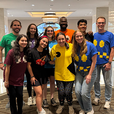 Students at Alumni reception for PCO