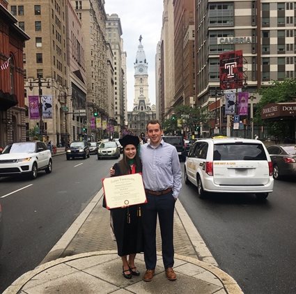 Susan Barnes after commencement