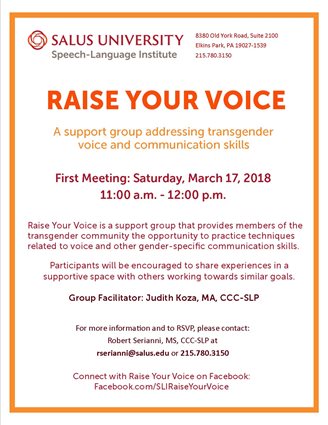 raise your voice flyer