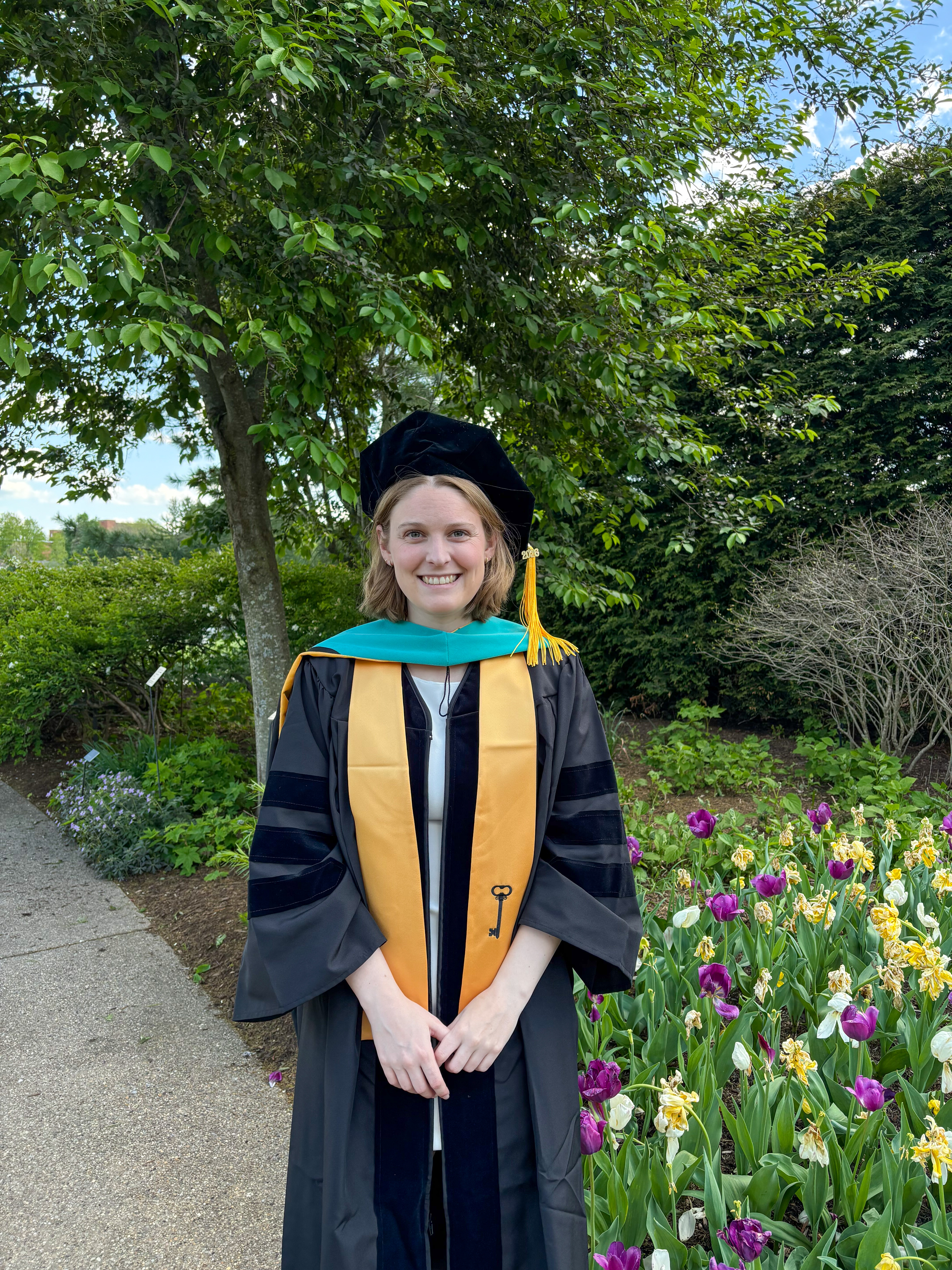 Maddy in her regalia
