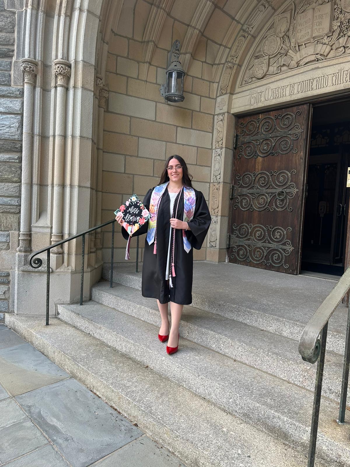 Ilaria in her cap and gown