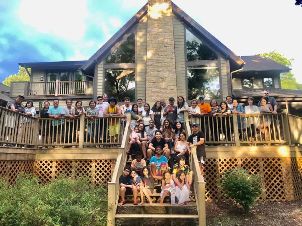 Group photo of Michelle's family