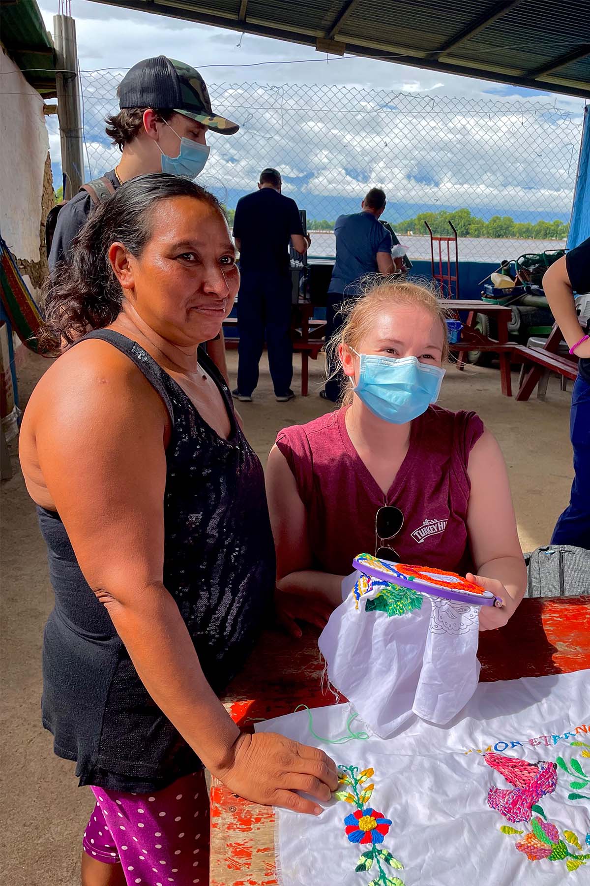 Gochnauer with patient taken during trip to Guatemala