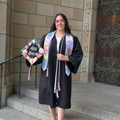 Ilaria in her cap and gown