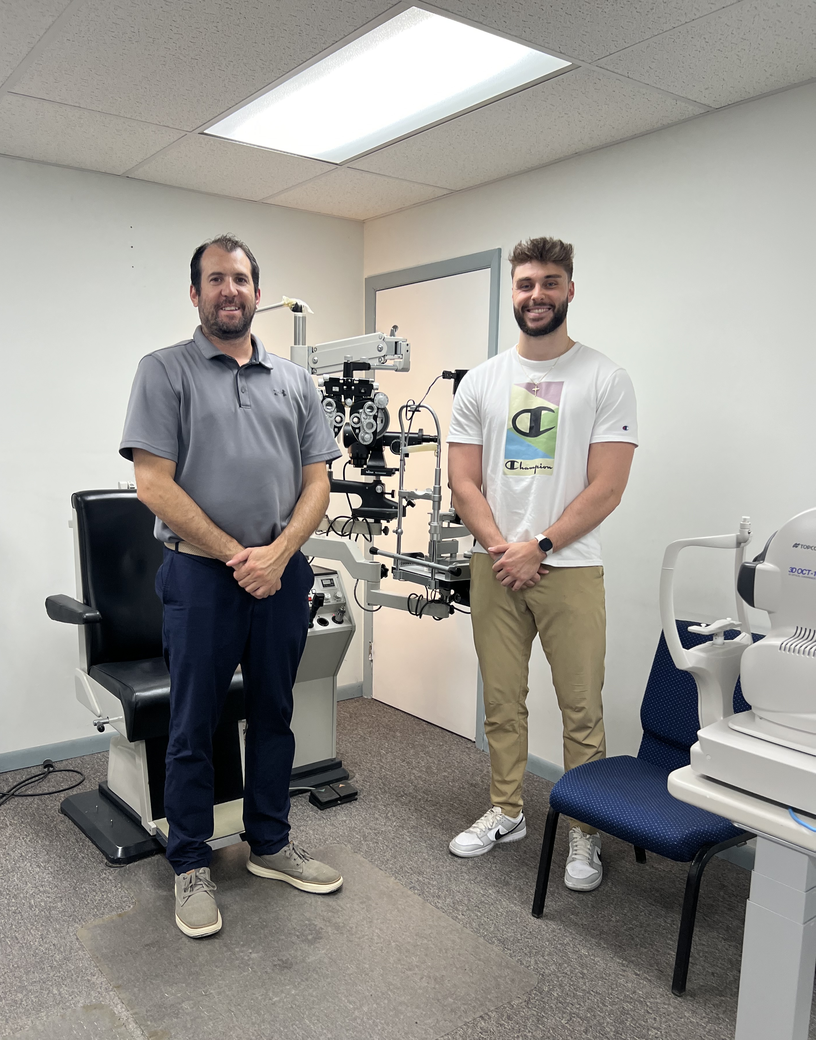 Mason and his optometrist