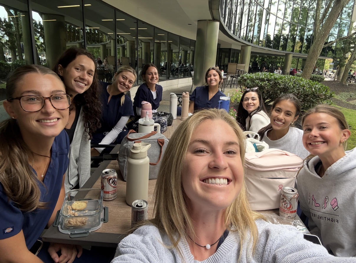 PA students group photo, taking a selfie