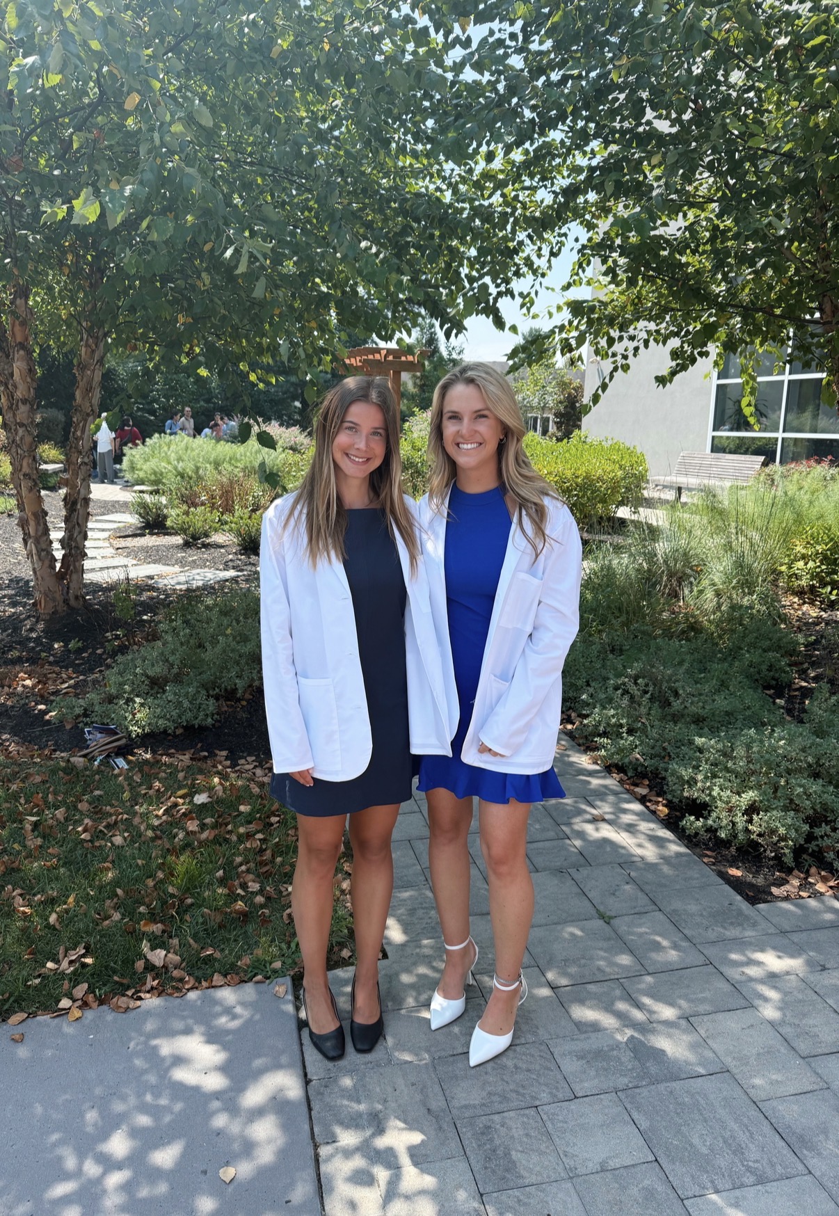 PA students in white coats