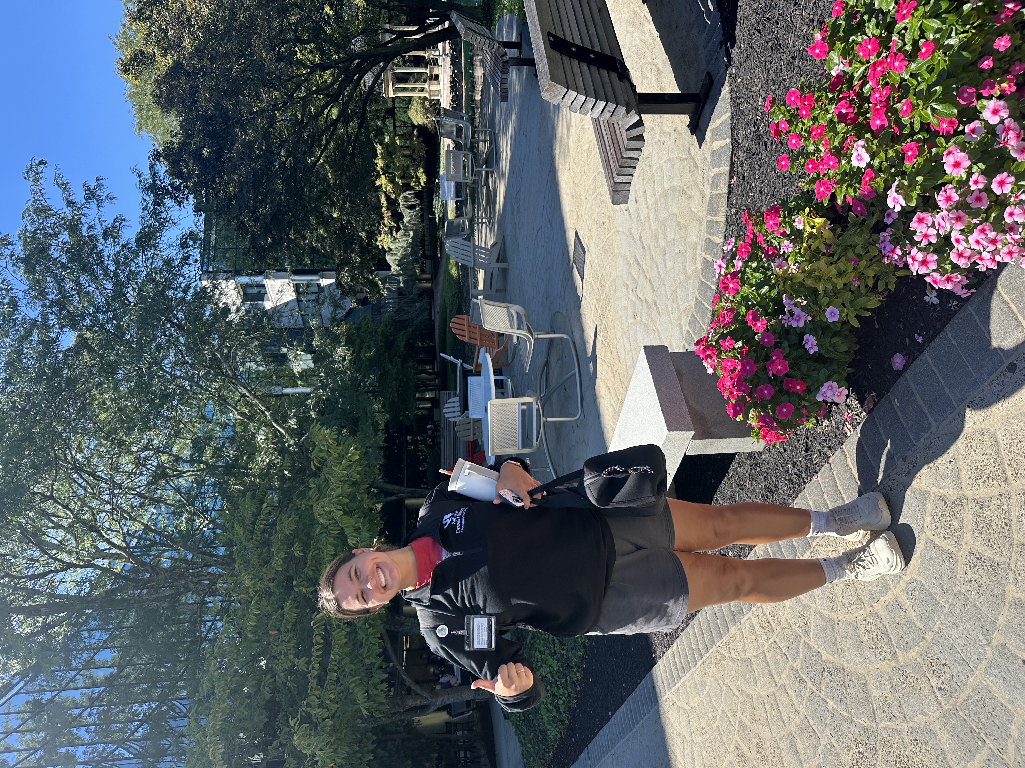 Jessica outside of Salus/Drexel