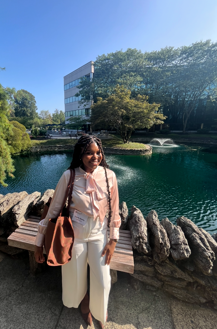 Yosefa standing outside of Salus