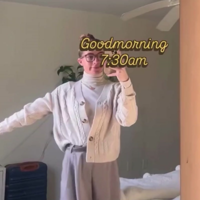 Jamilie taking a selfie in the mirror