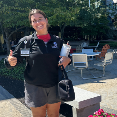 Jessica outside of Salus/Drexel