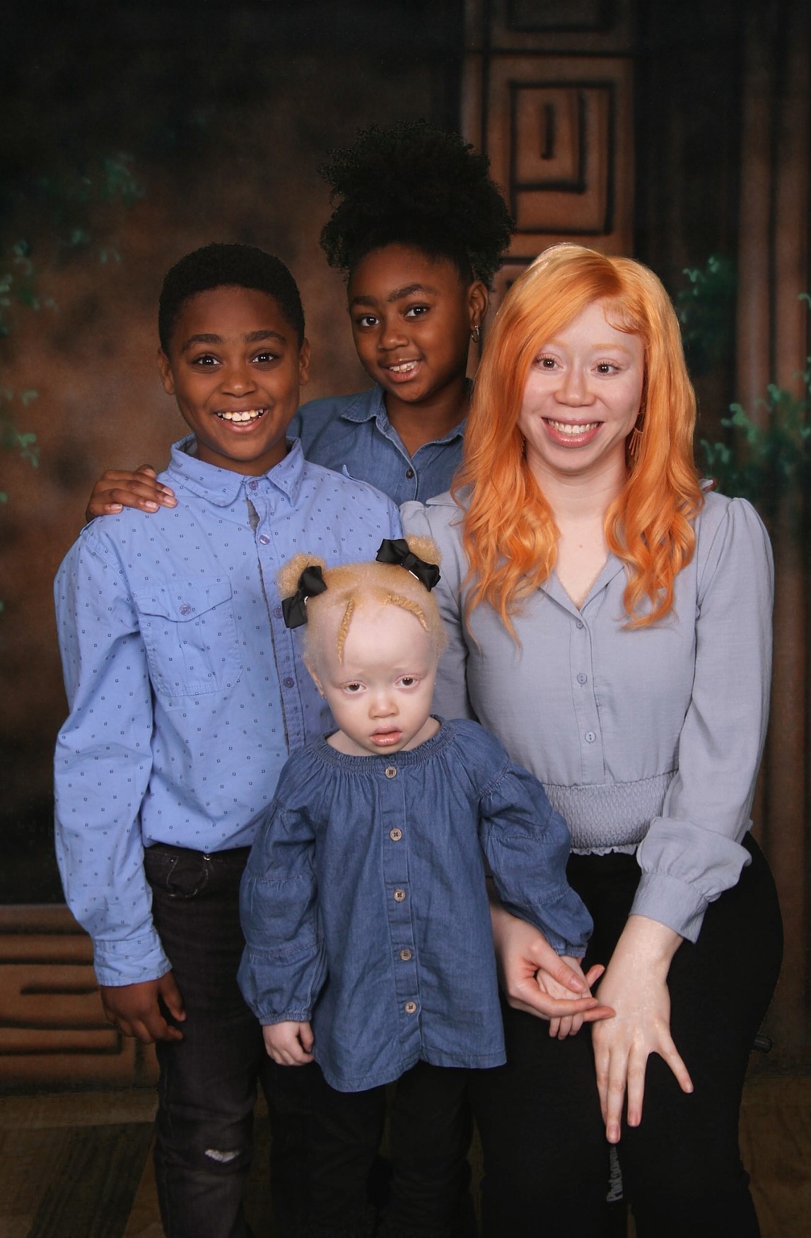 Kymberly and her children group photo