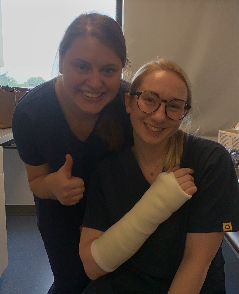 Lauren and a classmate