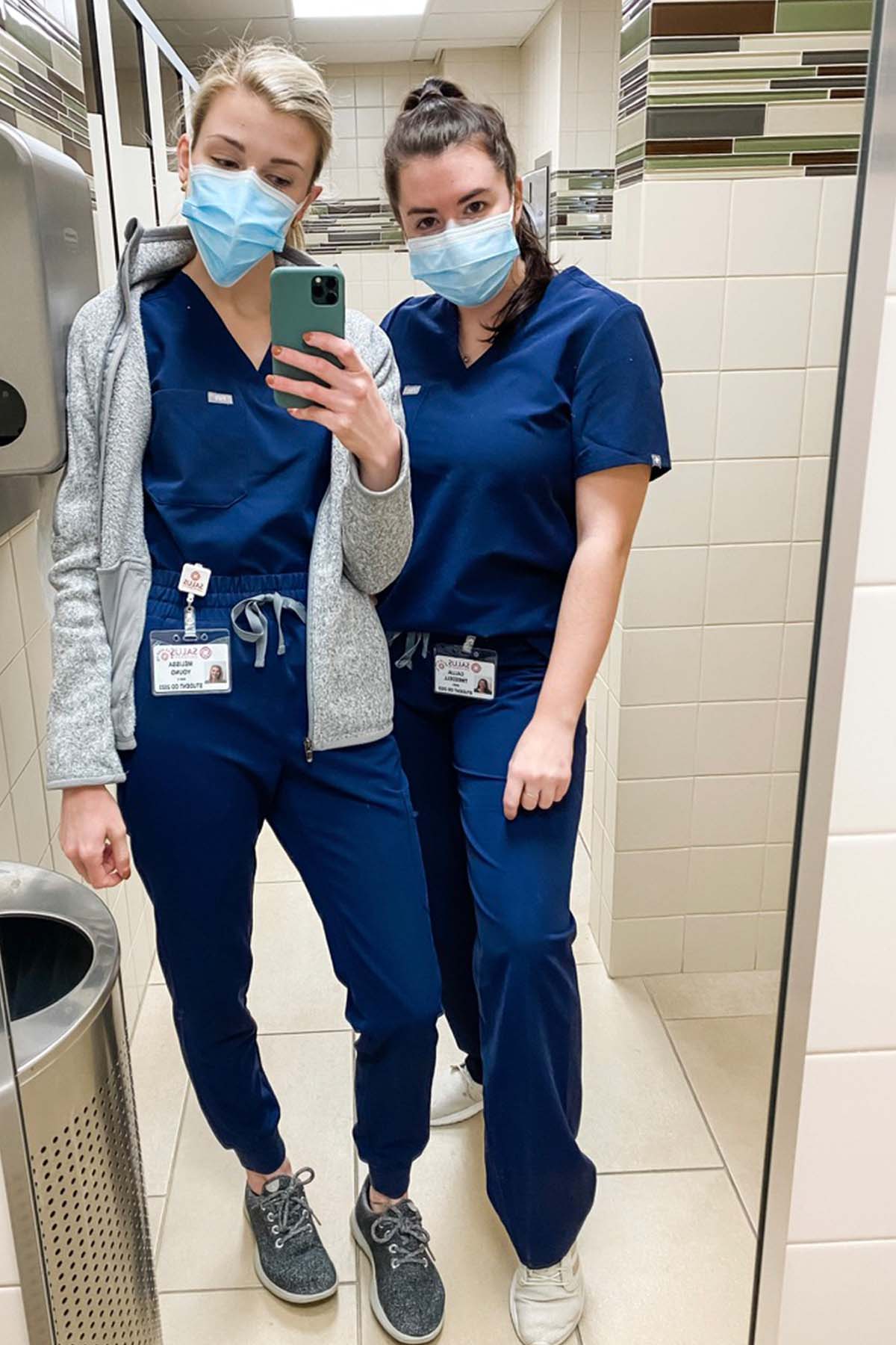 Missy Young and a fellow Salus student