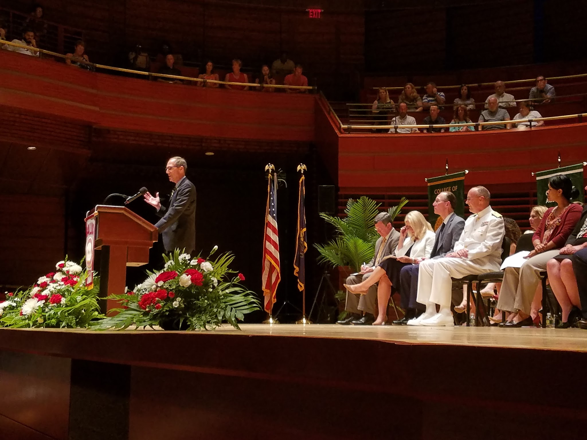 President Mittelman speaking at the White Coat ceremony