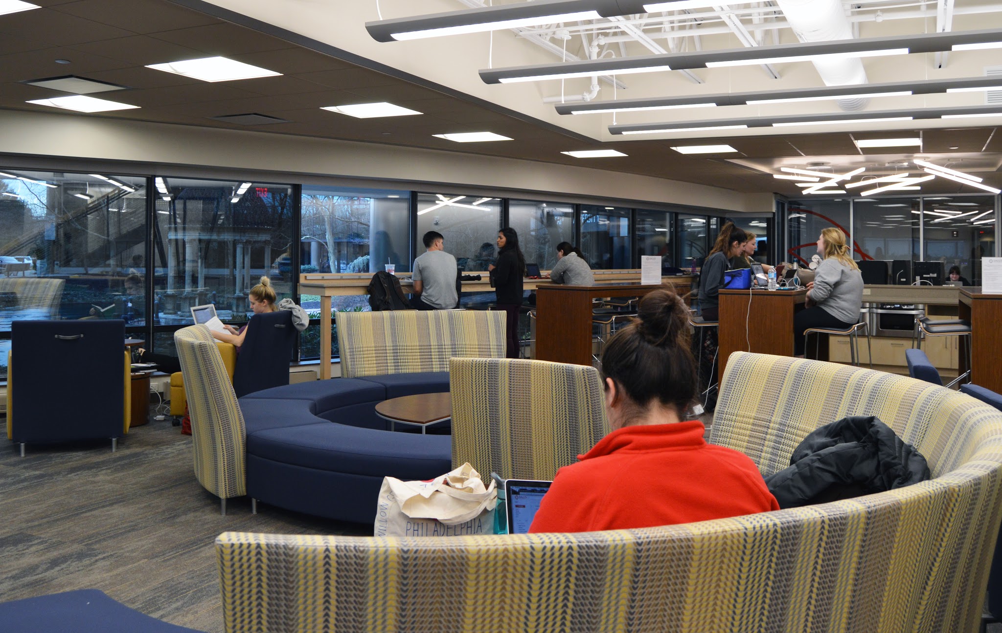 students sitting in the Learning Resource Center