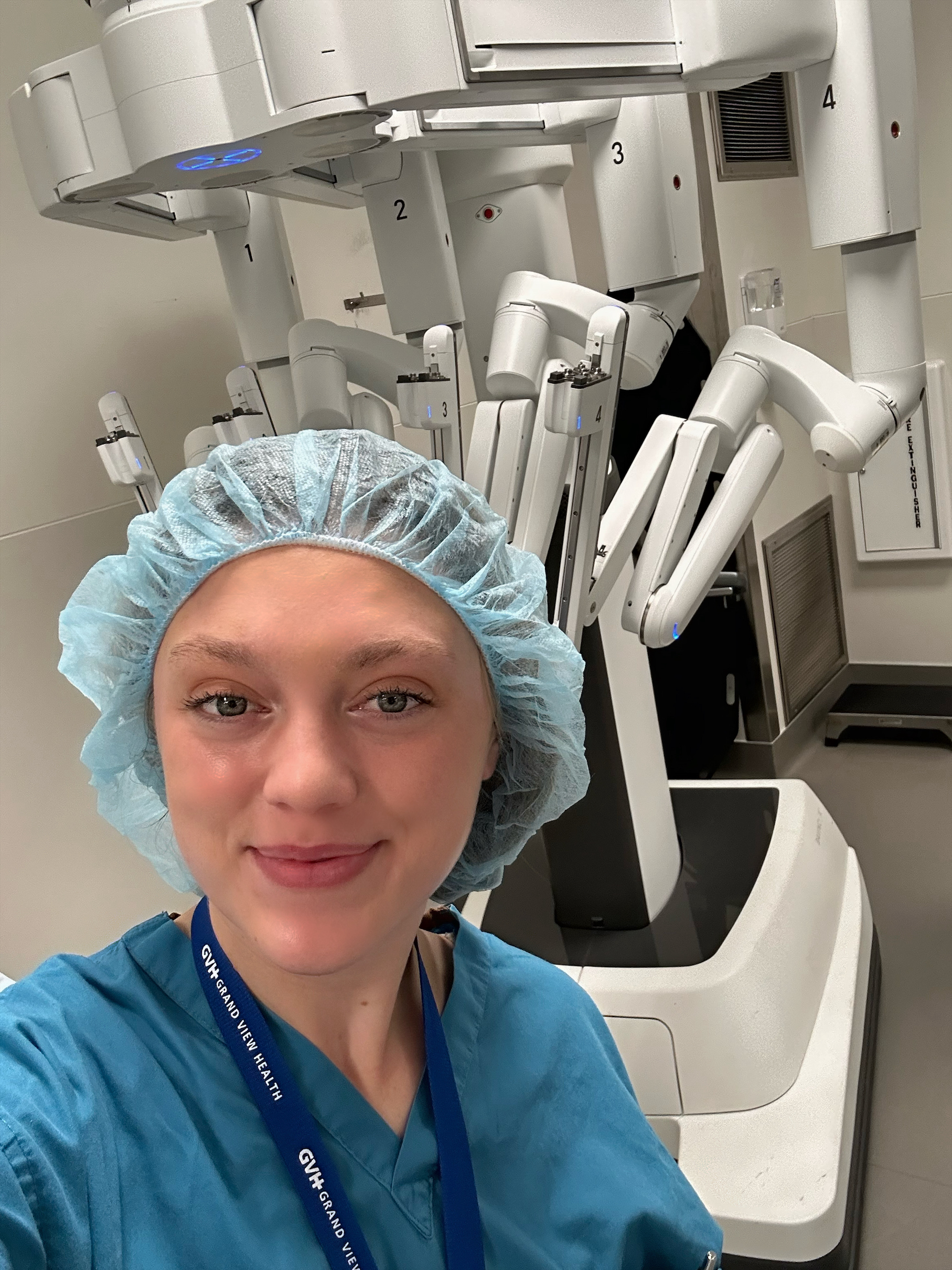 Madison on her surgery rotation