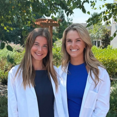 PA students in white coats