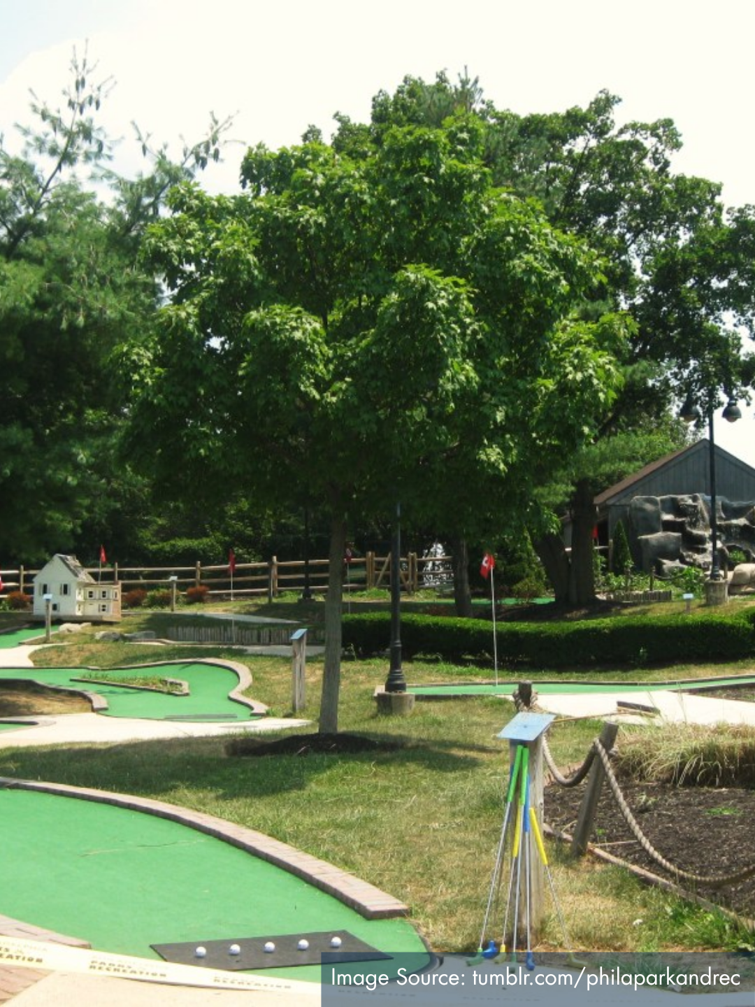 photo of minigolf course